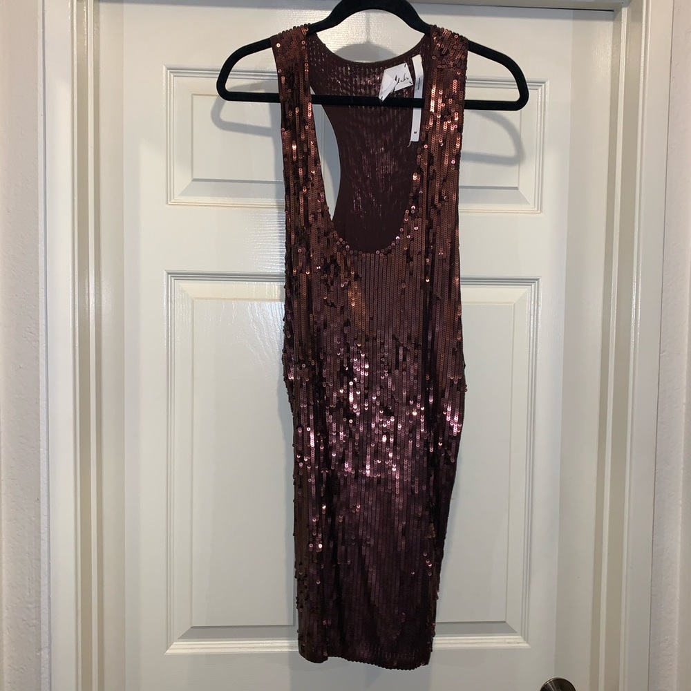 Sequin T Shirt Style Mini Dress